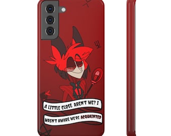 Alastor Hazbin Hotel Samsung Galaxy Android Slim Snap Phone Case