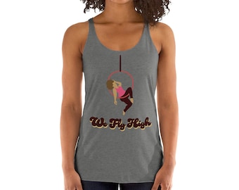 Aerialist on Lyra Hoop Women's Racerback Tank