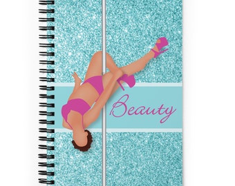 Journal, pole dancer, pole athlete, goals journal, diary, sketchbook, black women