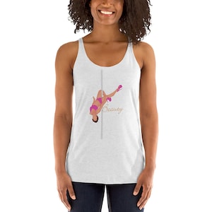 Women&#39;s Racerback Tank, Pole Dancer, Black Women, Pole Athlete, Activewear