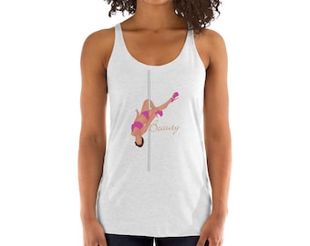 Women's Racerback Tank, Pole Dancer, Black Women, Pole Athlete, Activewear