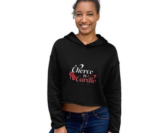 Choreo is Cardio Crop Hoodie