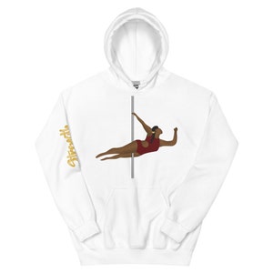 Unisex Hoodie, Pole Dancer, Black Women, Pole Athlete, Activewear