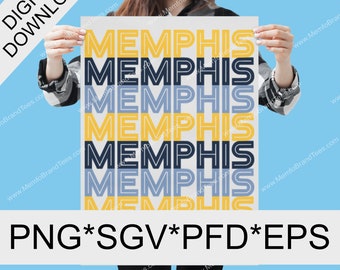 MEMPHIS X8 PNG SVG pdf eps image digital download  nothin' but memphis tennessee