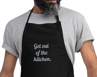 Funny Embroidered Apron, Customizable