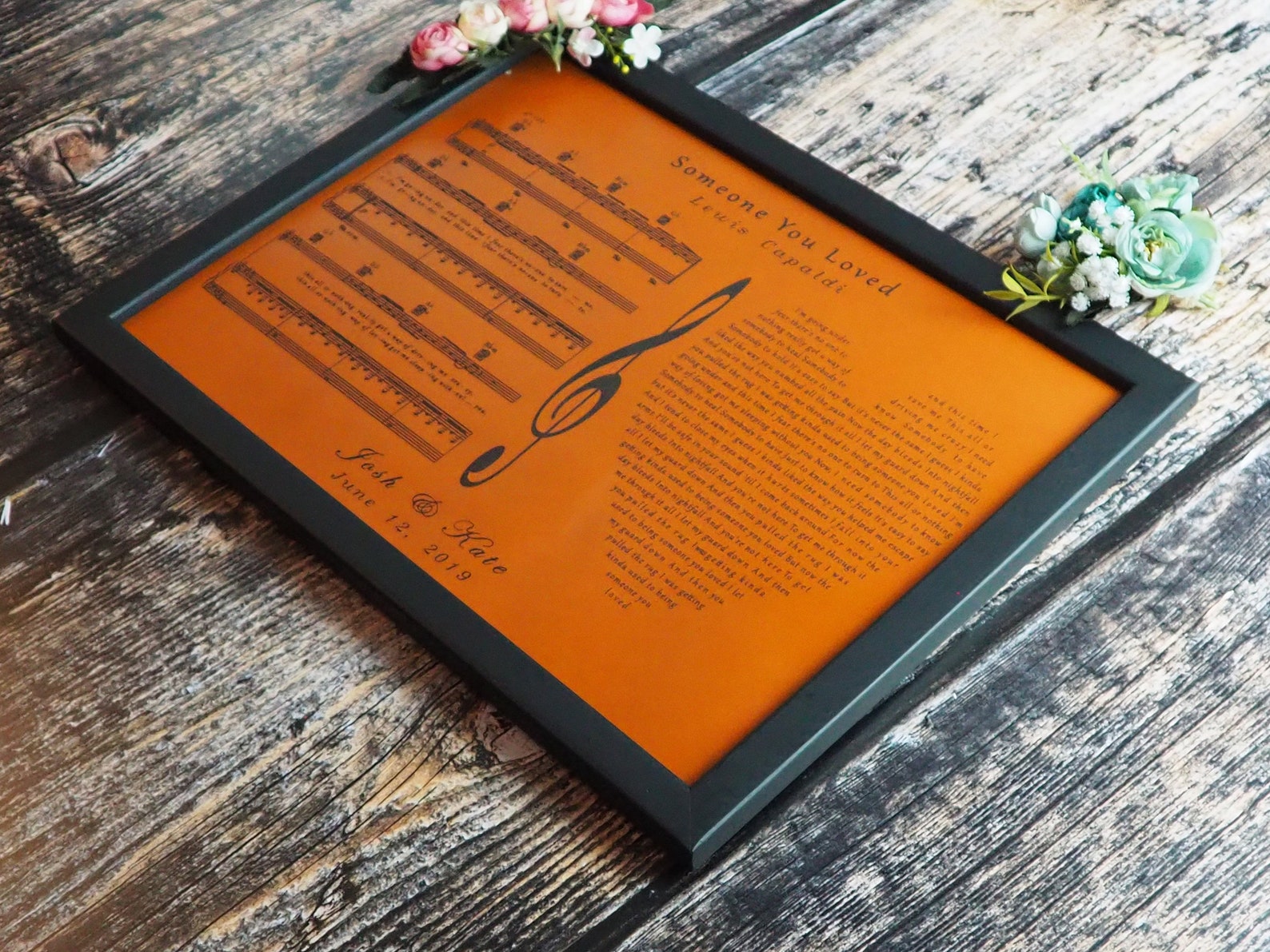 Leatherwork Anniversary Gift Sheet Music Anniversary Gift Etsy