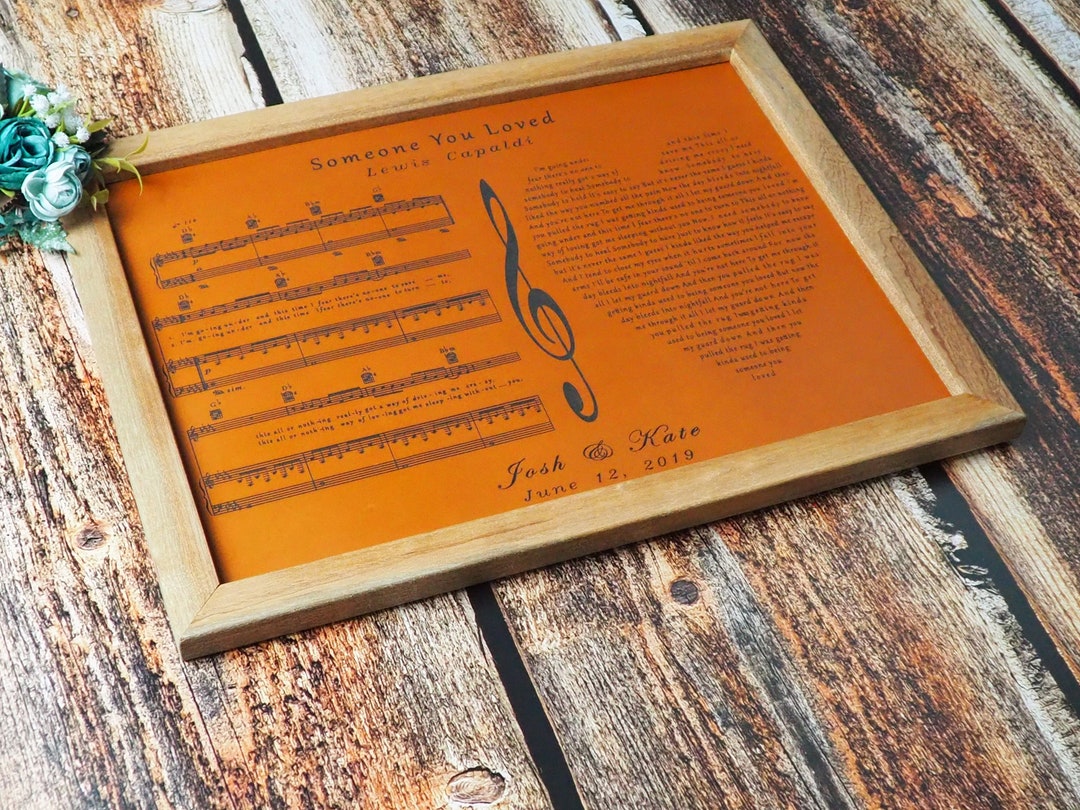 Leatherwork Anniversary Gift Sheet Music Anniversary Gift Etsy