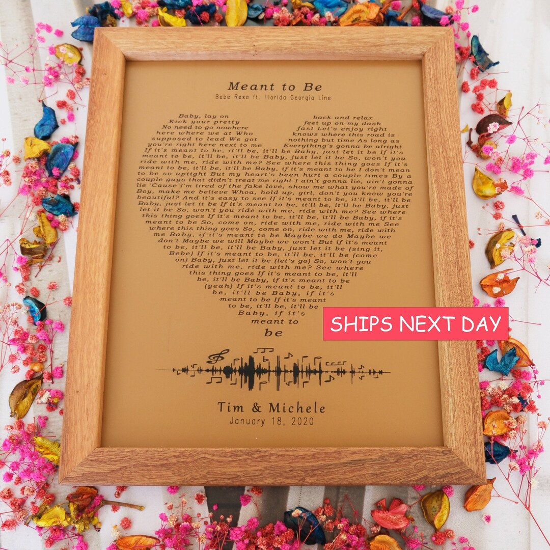 Personalised Leather Anniversary Soundwave Song Music Heartbeat Gift