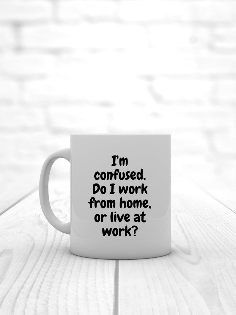 Funny Work From Home Mugs Funny WFH Mug Cup Funny Zoom Etsy