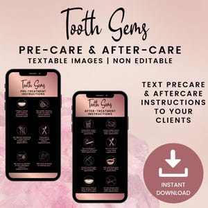 Cartes numériques de pré-soin et de suivi des gemmes dentaires, cartes textables de gemmes dentaires pour les esthéticiennes, carte de téléphone de soins dentaires pour bijoux JPG, SKU TGDT4
