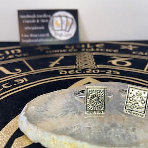 Anillo de cartas del tarot ajustable