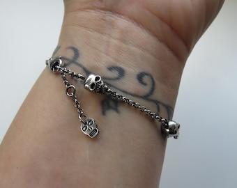 Skull Bracelet 925 Starling Silver