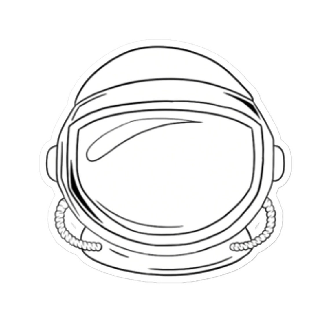 Spaceman Helmet / Astronaut Vinyl Sticker - Etsy
