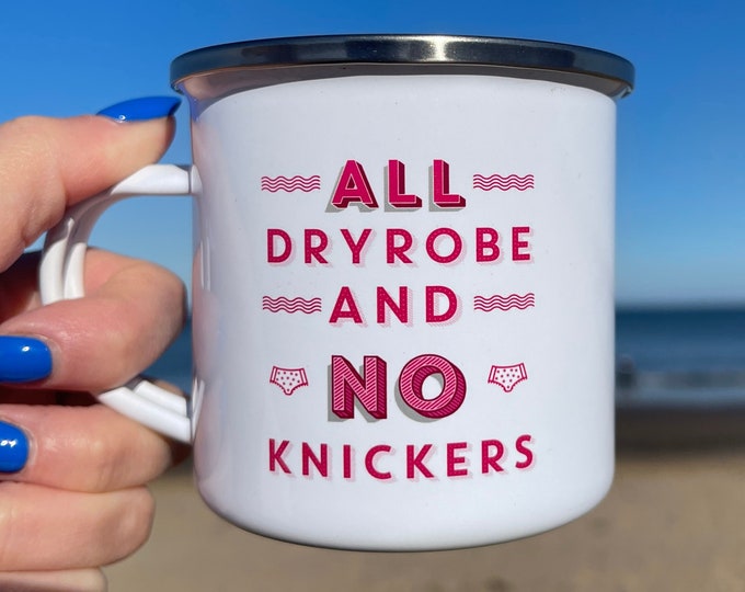 All Dryrobe No Knickers Enamel Wild Swimming Mug Etsy