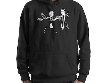 Sudadera con capucha y sudadera estilo Pulp Fiction de Edgar Allan Poe y H.P. Lovecraft (yw-152)