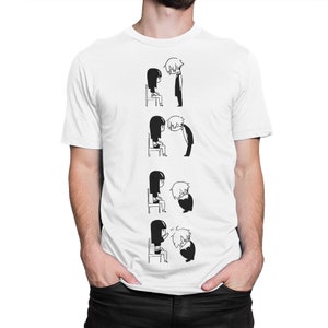 Death Parade Decim and Chiyuki T-Shirt / 100% Cotton Tee / Men&#39;s Women&#39;s All Sizes (yw-364)