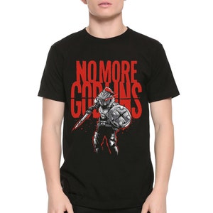 Goblin Slayer No More Goblins T-Shirt / 100% Cotton Tee / Men&#39;s Women&#39;s All Sizes (yw-268)