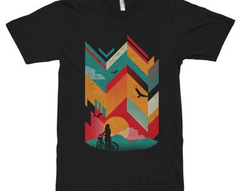 Walk in the Forest Abstract T-Shirt / 100% Cotton Tee / Men's Women's All Sizes (yw-115)