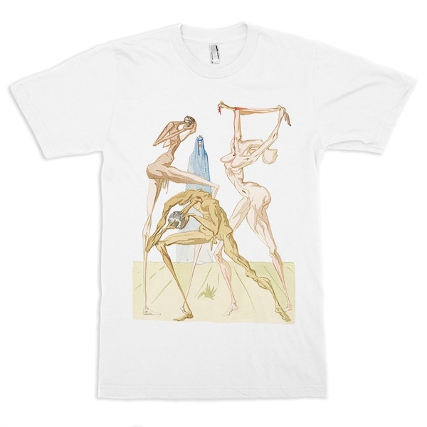 Salvador Dali The Divine Comedy T-Shirt / 100% Cotton Tee / Men's Women's All Sizes (yw-171)