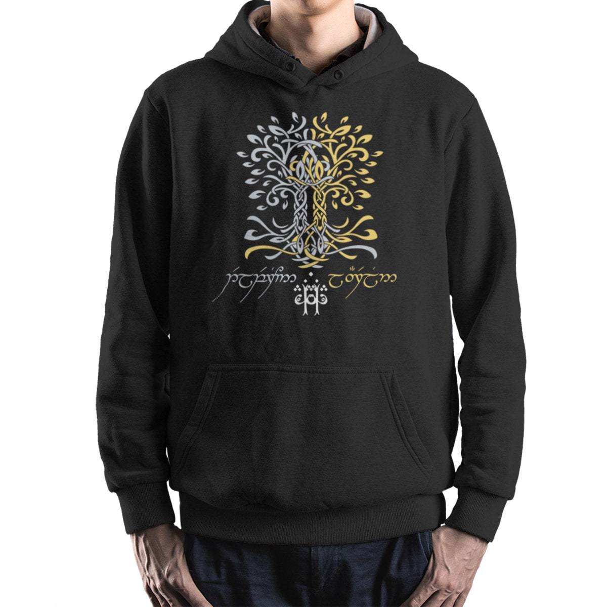 Sweat à Capuche Seigneur Des Anneaux The Nine | Produit Officiel New Line Cinema | 100% Coton, Coupe Classique | Pour Fans & Collectionneurs - 8