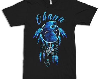 T-shirt Lilo and Stitch Ohana / 100% katoenen T-shirt / heren, dames alle maten (yw-245)