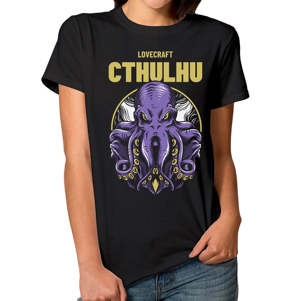 Cthulhu H. P. Lovecraft T-Shirt / 100% Cotton Tee / Men's Women's All ...