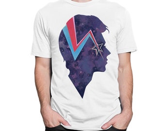 Trunk Ltd David Bowie Ziggy Stardust Graphic Large Shirt Grey