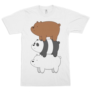 We Bare Bears T-Shirt / Baumwolle T-Shirt / Männer Frauen Alle Größen (yw-330)