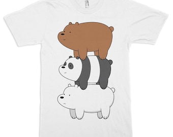 We bare bears t shirt design Clearance