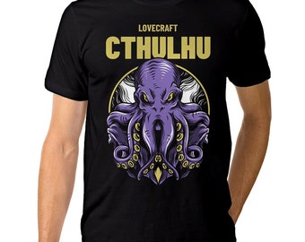 Cthulhu H. P. Lovecraft T-Shirt / 100% Cotton Tee / Men's Women's All Sizes (yw-146)