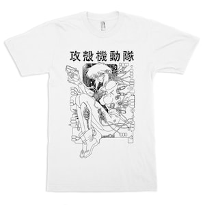 Ghost in the Shell Manga T-Shirt / 100% Cotton Tee / Men&#39;s Women&#39;s All Sizes (yw-281)