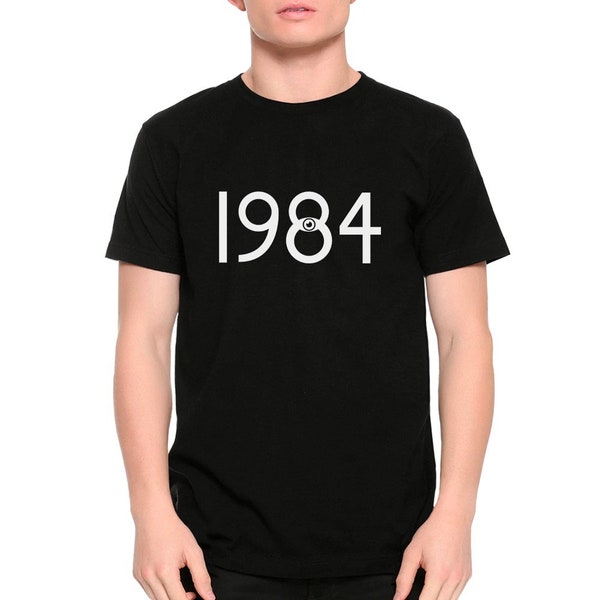 1984 by George Orwell T-Shirt / 100% Cotton Tee / Men's Women's All Sizes (yw-155)