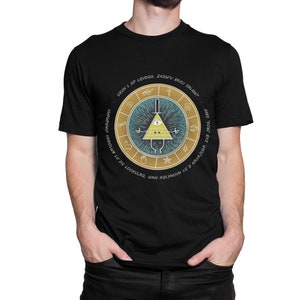 Gravity Falls Bill Cipher T-Shirt / 100% Cotton Tee / Men&#39;s Women&#39;s All Sizes (yw-230)