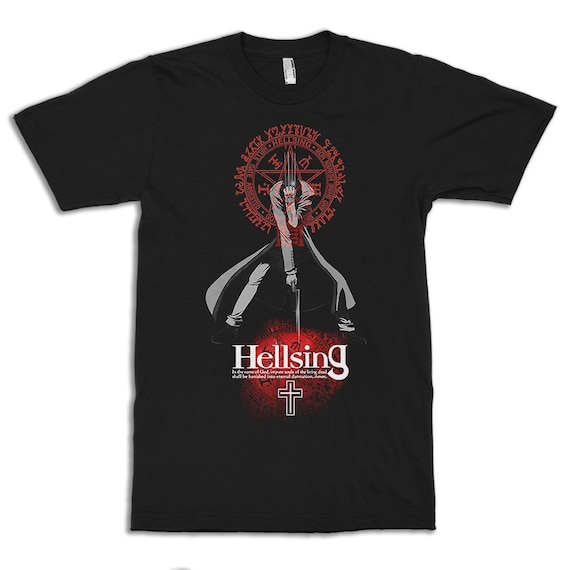Hellsing Anime T-Shirt / 100% Cotton Tee / Men's Women's All Sizes (yw-278)