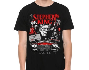 Stephen King Horror Movies T-Shirt / 100% Cotton Tee / Men's Women's All Sizes (yw-189)