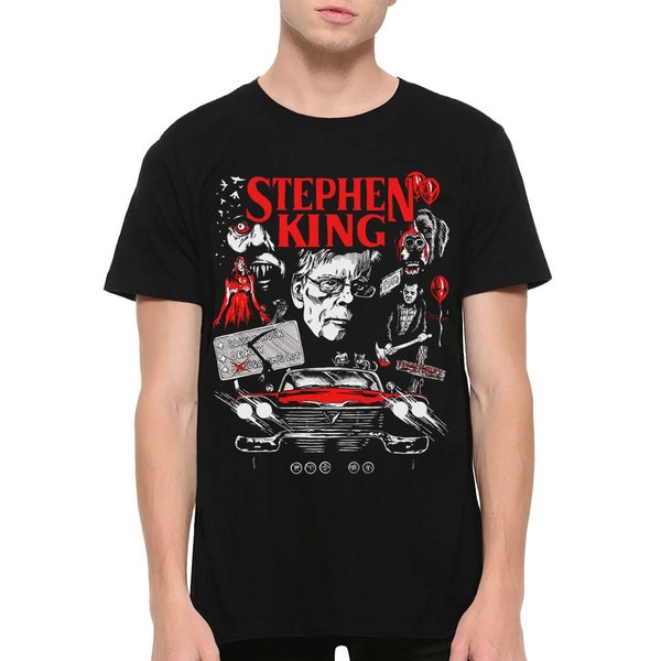 Stephen King Horror Movies T-Shirt / 100% Cotton Tee / Men's Women's All Sizes (yw-189)