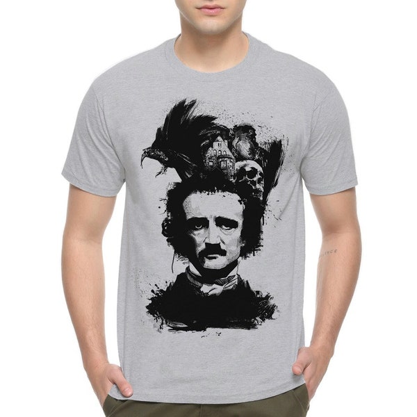 Edgar Allan Poe Graphic T-Shirt / 100% Cotton Tee / Men's Women's All Sizes (yw-149)
