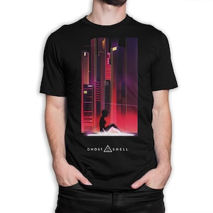 Camiseta con el arte de Ghost in the Shell / 100 % algodón / Tallas para hombre y mujer (yw-282)