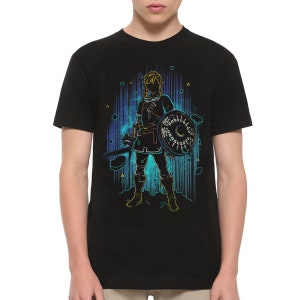The Legend of Zelda Link Graphic T-Shirt / 100% Cotton Tee / Men&#39;s Women&#39;s All Sizes (GAM-596407)