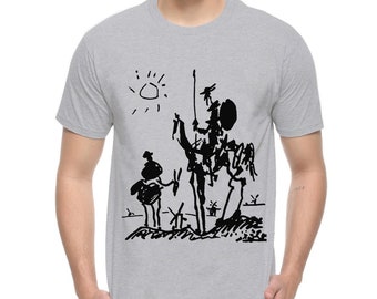 Don Quixote by Pablo Picasso T-Shirt / 100% Cotton Tee / Men's Women's All Sizes (yw-159)
