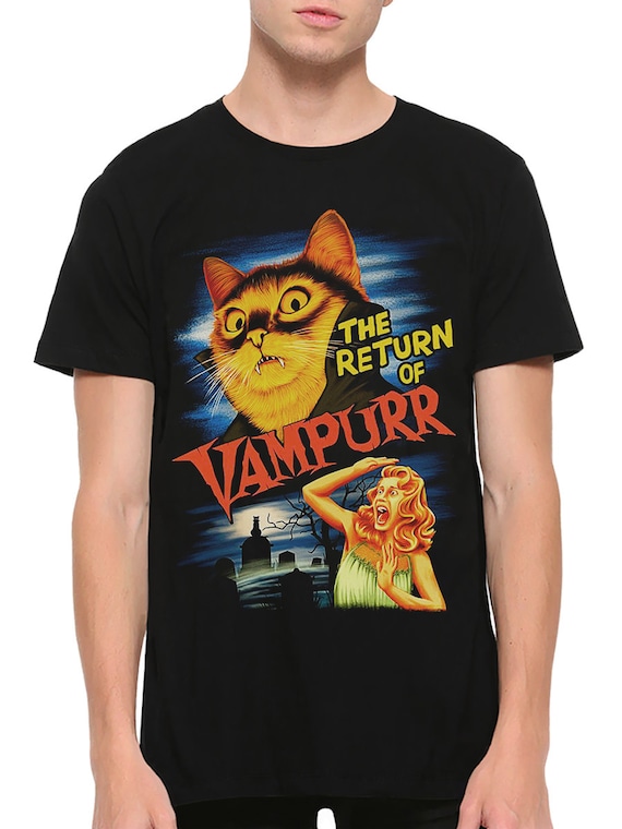The Return of the Vampurr Funny T-shirt / Dracula Cat Shirt