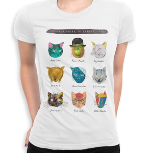 Famous Artists Cats T-Shirt / 100% Cotton Shirt / Men&#39;s Women&#39;s All Sizes (wr-155)
