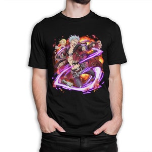 Maglietta Anime Seven Deadly Sins / Maglietta Nanatsu no Taizai / Uomo Donna Tutte le Taglie (yw-369)