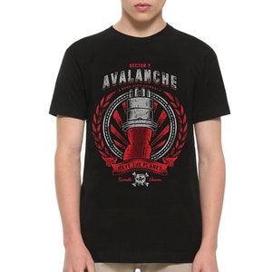 Final Fantasy VII Avalanche T-Shirt / 100% Cotton Tee / Men&#39;s Women&#39;s All Sizes (yw-354)