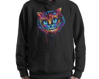 Cheshire Cat Original Art Hoodie and Sweatshirt / Alice In Wonderland Hoodie (CHE_257843)
