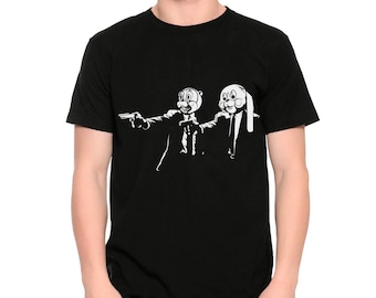 The Umbrella Academy Hazel and Cha Cha T-Shirt / 100% Cotton Tee / Men&#39;s Women&#39;s All Sizes (yw-374)