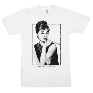 Audrey Hepburn T-Shirt / 100% Cotton Tee / Men&#39;s Women&#39;s All Sizes (yw-180)