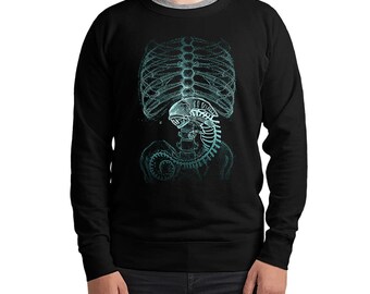 Alien Xenomorph X-ray Hoodie and Sweatshirt / Unisex Sizes (wr-207