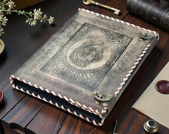 Leather Binder, Refillable Binder, Personalized Leather Binder, Leather Planner Cover