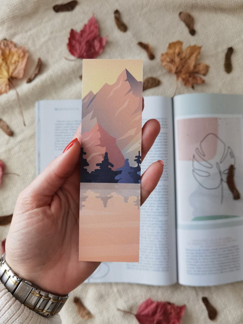 Printable Bookmarks, Nature Art, Download, Digital Product, PDF, Books, Digital Art, Illustration, Reading, Stationary, Bookmark set image 5